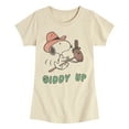 thumbnail image 1 of Peanuts - Snoopy Giddy Up - Youthgirls Short Sleeve T-Shirt, 1 of 5