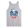 thumbnail image 1 of Peanuts - Snoopy Go Vote - Men's Jersey Tank Top, 1 of 5