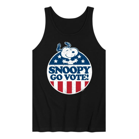 Peanuts - Snoopy Go Vote - Men's Jersey Tank Top
