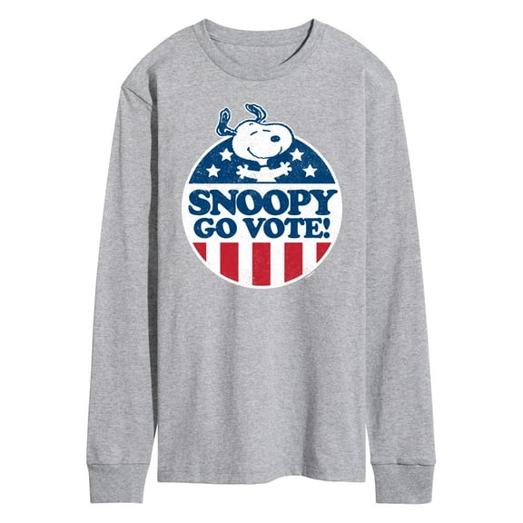 Peanuts - Snoopy Go Vote - Men's Long Sleeve T-Shirt
