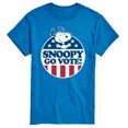 thumbnail image 1 of Peanuts - Snoopy Go Vote - Men's Short Sleeve Graphic T-Shirt, 1 of 6