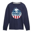 thumbnail image 1 of Peanuts - Snoopy Go Vote - Toddler & Youth Long Sleeve Graphic T-Shirt, 1 of 6