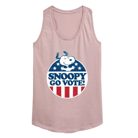 Peanuts - Snoopy Go Vote - Women's Racerback Tank Top