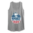 thumbnail image 1 of Peanuts - Snoopy Go Vote - Women's Racerback Tank Top, 1 of 6