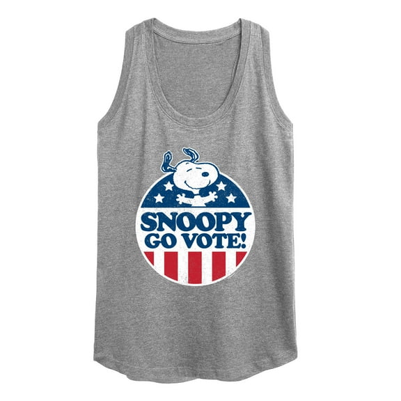 Peanuts - Snoopy Go Vote - Women's Racerback Tank Top