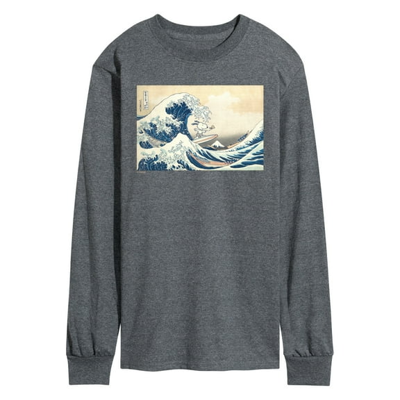 Peanuts - Snoopy Great Wave - Men's Long Sleeve Graphic T-Shirt