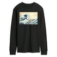 thumbnail image 1 of Peanuts - Snoopy Great Wave - Men's Long Sleeve Graphic T-Shirt, 1 of 5