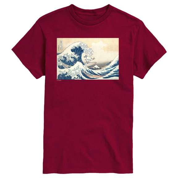 Peanuts - Snoopy Great Wave - Men's Short Sleeve Graphic T-Shirt