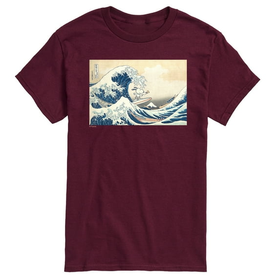 Peanuts - Snoopy Great Wave - Men's Short Sleeve Graphic T-Shirt