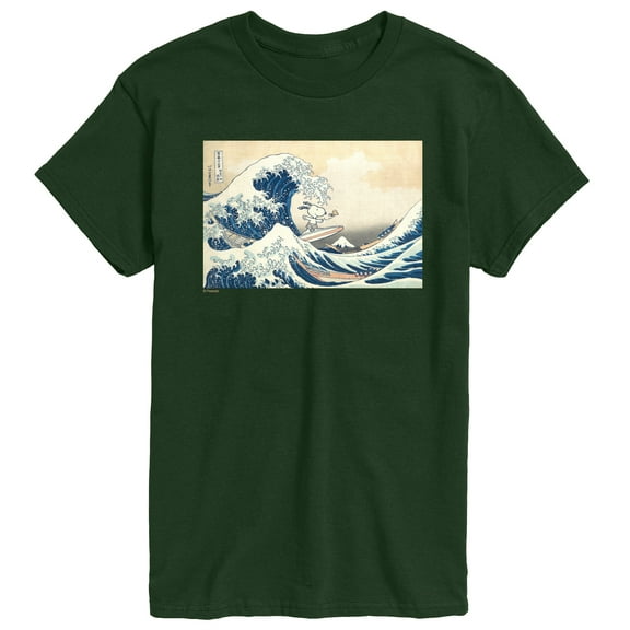 Peanuts - Snoopy Great Wave - Men's Short Sleeve Graphic T-Shirt