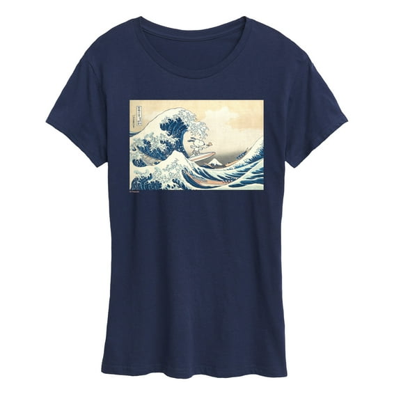 Peanuts - Snoopy Great Wave - Women's Short Sleeve Graphic T-Shirt