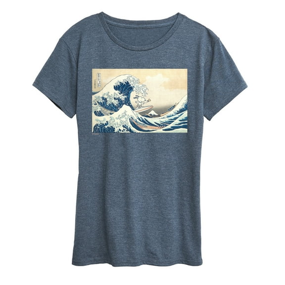 Peanuts - Snoopy Great Wave - Women's Short Sleeve Graphic T-Shirt