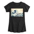 thumbnail image 1 of Peanuts - Snoopy Great Wave - Youthgirls Short Sleeve T-Shirt, 1 of 5
