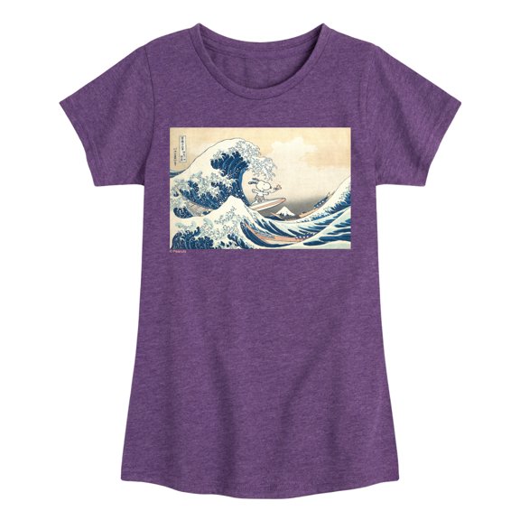Peanuts - Snoopy Great Wave - Youthgirls Short Sleeve T-Shirt