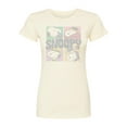 thumbnail image 1 of Peanuts - Snoopy Grid  - Juniors Fitted Short Sleeve Graohic T-Shirt, 1 of 5