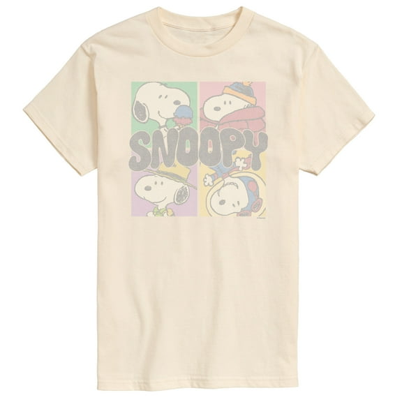 Peanuts - Snoopy Grid  - Men's Short Sleeve Graphic T-Shirt