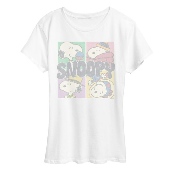 Peanuts - Snoopy Grid - Women's Short Sleeve Graphic T-Shirt