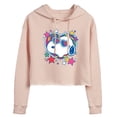 thumbnail image 1 of Peanuts - Snoopy Groovy Heart - Juniors Cropped Pullover Hoodie, 1 of 6