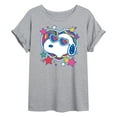 thumbnail image 1 of Peanuts - Snoopy Groovy Heart - Women's Oversized T-Shirt, 1 of 6