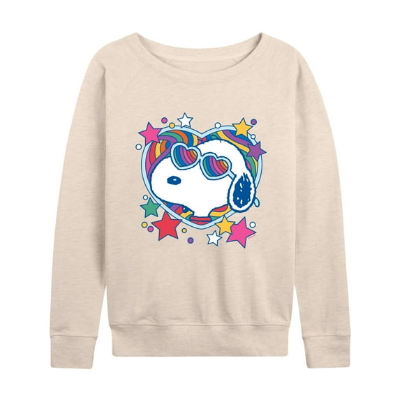 Peanuts - Snoopy Groovy Heart - Women's Lightweight French Terry Long Sleeve Shirt