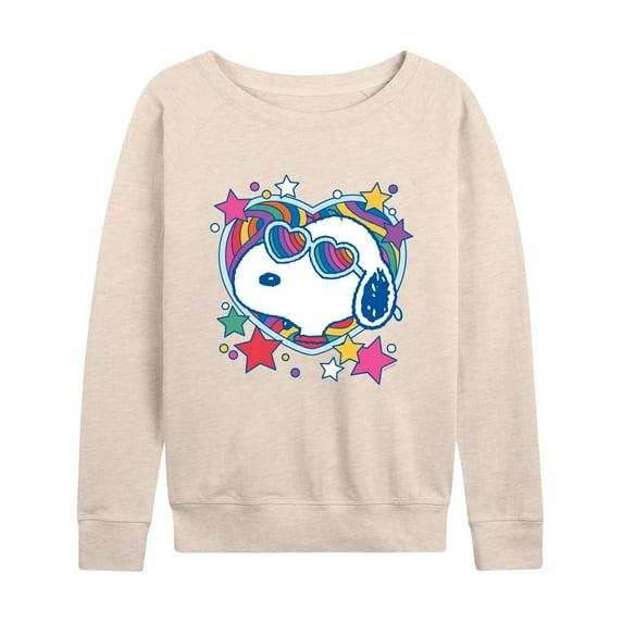 Peanuts - Snoopy Groovy Heart - Women's Lightweight French Terry Long Sleeve Shirt