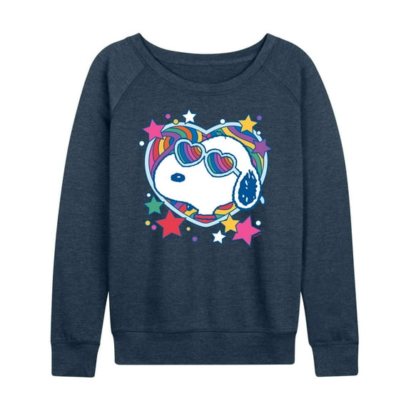 Peanuts - Snoopy Groovy Heart - Women's Lightweight French Terry Long Sleeve Shirt