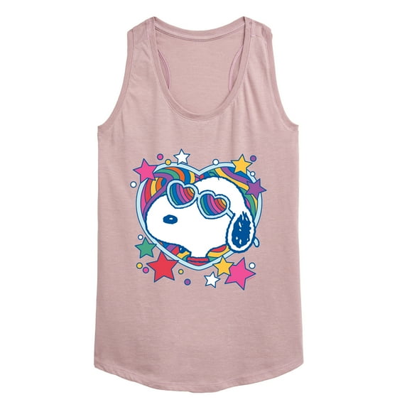 Peanuts - Snoopy Groovy Heart - Women's Racerback Tank Top