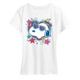 thumbnail image 1 of Peanuts - Snoopy Groovy Heart - Women's Short Sleeve Graphic T-Shirt, 1 of 6