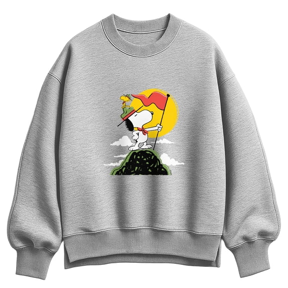 Peanuts - Snoopy Guide - Women's Oversized Fleece Crew Sweatshirt
