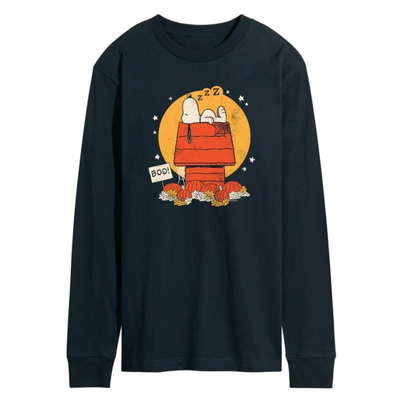 Peanuts - Snoopy Halloween Dog House - Men's Long Sleeve T-Shirt