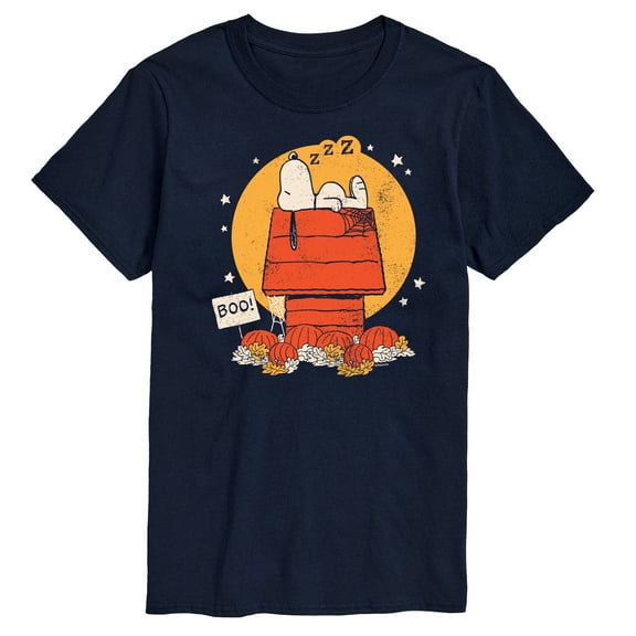 Peanuts - Snoopy Halloween Dog House - Men's Short Sleeve Graphic T-Shirt