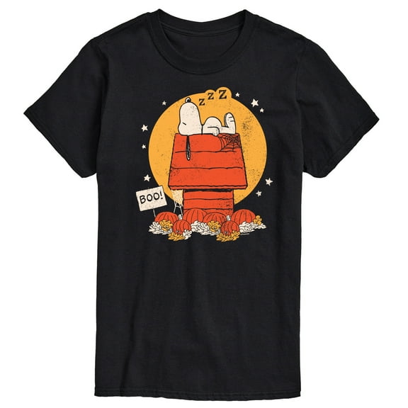 Peanuts - Snoopy Halloween Dog House - Men's Short Sleeve Graphic T-Shirt