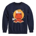 thumbnail image 1 of Peanuts - Snoopy Halloween Dog House - Toddler & Youth Crewneck Fleece Sweatshirt, 1 of 6