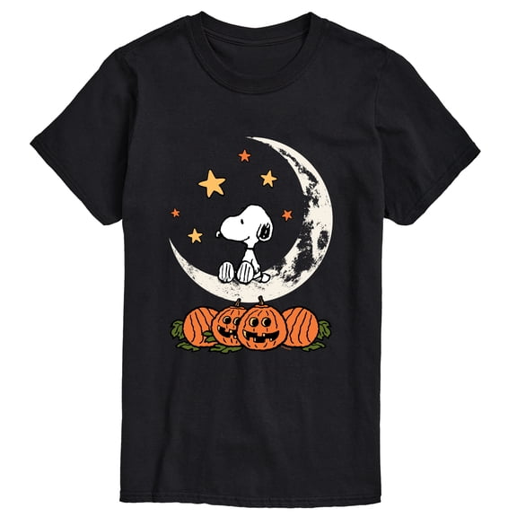 Peanuts - Snoopy Halloween Moon - Men's Short Sleeve Graphic T-Shirt