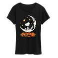 thumbnail image 1 of Peanuts - Snoopy Halloween Moon - Women's Short Sleeve Graphic T-Shirt, 1 of 5