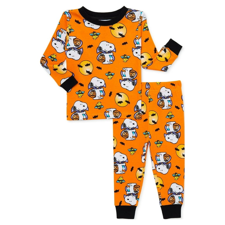 Snoopy Peanuts Halloween Baby and Toddler Pajama Set, 2-Piece, Sizes 12M-5T - Walmart.com Snoopy Peanuts Halloween Baby and Toddler Pajama Set, 2-Piece, Sizes 12M-5T - Walmart.com