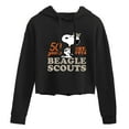 thumbnail image 1 of Peanuts - Snoopy Hat Logo - Juniors Cropped Pullover Hoodie, 1 of 5