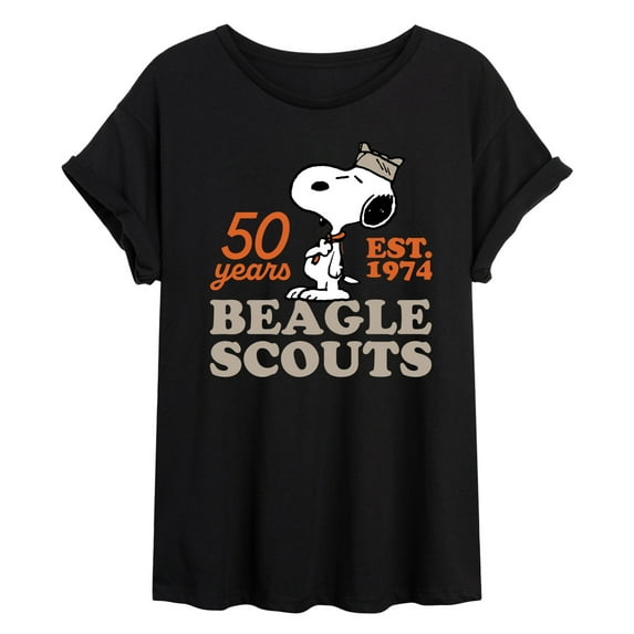 Peanuts - Snoopy Hat Logo - Women's Oversized T-Shirt