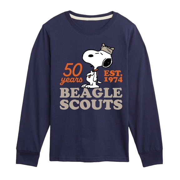 Peanuts - Snoopy Hat Logo - Toddler & Youth Long Sleeve Graphic T-Shirt