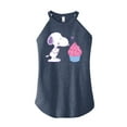 thumbnail image 1 of Peanuts - Snoopy Heart Cupcake - Juniors High Neck Tank Top, 1 of 5