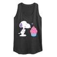 thumbnail image 1 of Peanuts - Snoopy Heart Cupcake - Women's Racerback Tank Top, 1 of 6