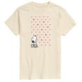 thumbnail image 1 of Peanuts - Snoopy Heart Grid - Men's Short Sleeve Graphic T-Shirt, 1 of 5