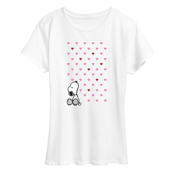 Peanuts - Snoopy Heart Grid - Women's Short Sleeve Graphic T-Shirt