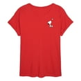 thumbnail image 1 of Peanuts - Snoopy Heart - Juniors Oversized Graphic T-Shirt, 1 of 5
