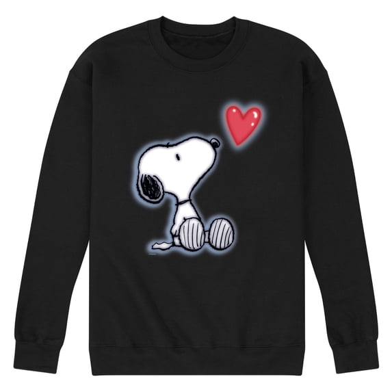 Peanuts - Snoopy Heart - Men's Crew Fleece Sweatshirt