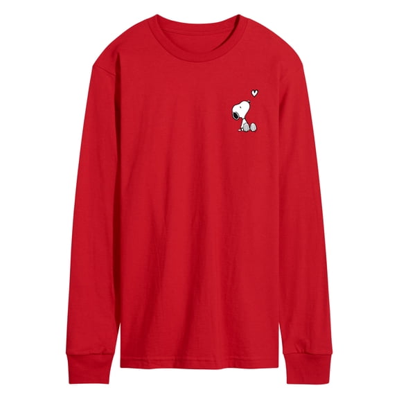 Peanuts - Snoopy Heart - Men's Long Sleeve Graphic T-Shirt