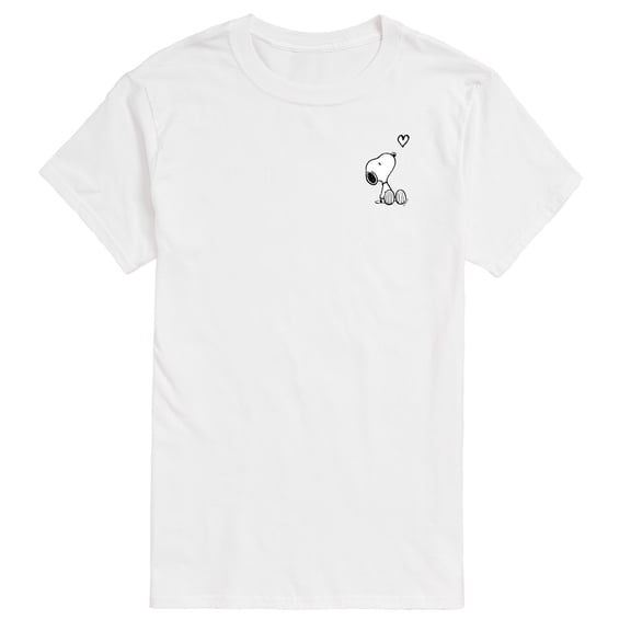 Peanuts - Snoopy Heart - Men's Short Sleeve Graphic T-Shirt