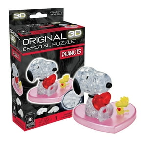 Peanuts Snoopy Heart Original 3D Crystal Puzzle by BePuzzled Ages 12 and Up