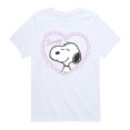 thumbnail image 1 of Peanuts - Snoopy Heart Boys' Short Sleeve Graphic T-Shirt, 1 of 6