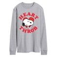 thumbnail image 1 of Peanuts - Snoopy Heart Throb - Men's Long Sleeve Graphic T-Shirt, 1 of 5